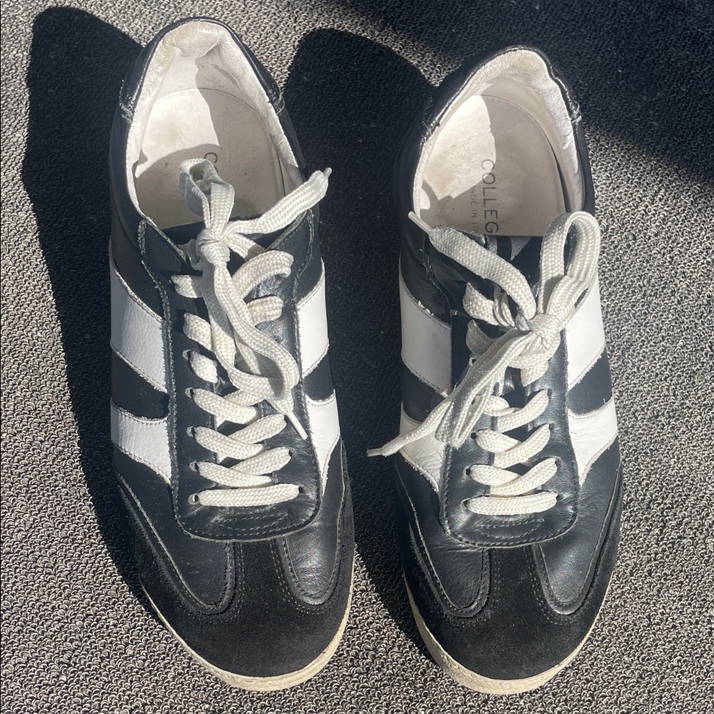 Collegium men’s pista low-top leather sneakers